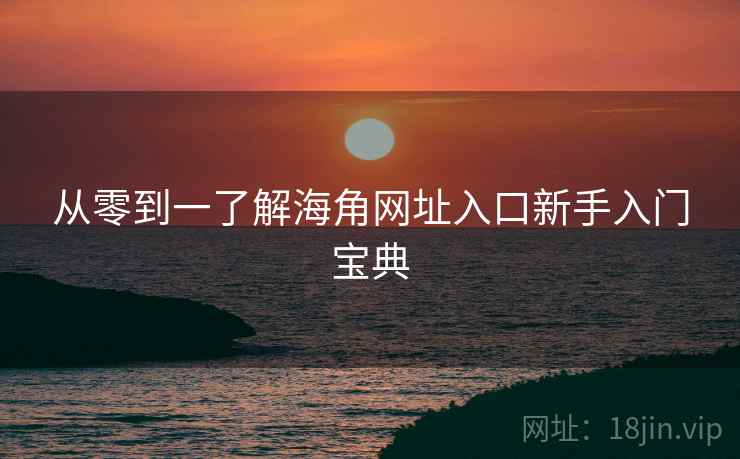 从零到一了解海角网址入口新手入门宝典